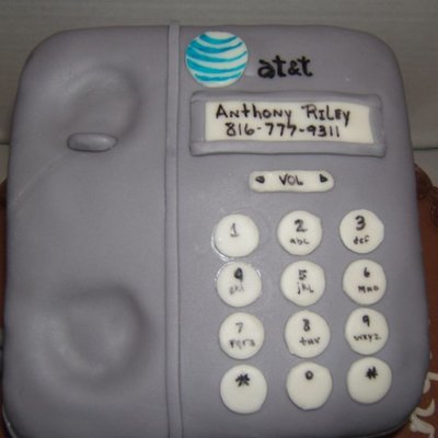 Phone Retirement Cake