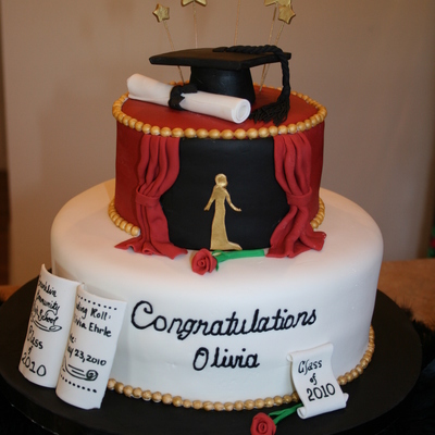 Drama Theme Graduation Cake