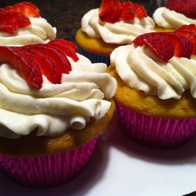 Strawberry Shortcake Cupcakes