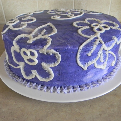 Purple Birthday Cake
