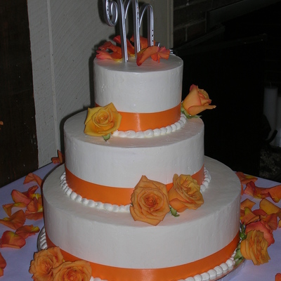 Orange Rose Accents