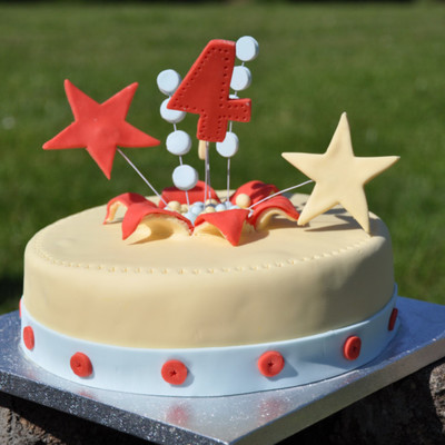 4Th Birthday Exploding Cake