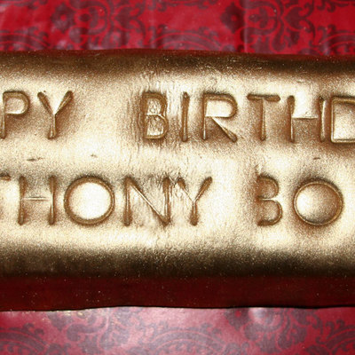 Gold Bar Cake