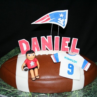 Patriots Football Cake
