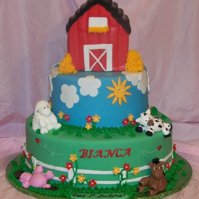 Farm Cake (Design By Kristycakes)