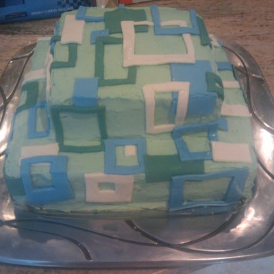 Geometric Birthday Cake