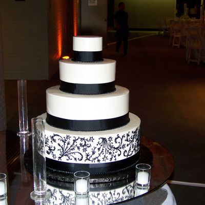 Black Ribbon And Scrolls