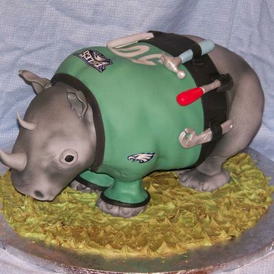 Rhino Groom's Cake