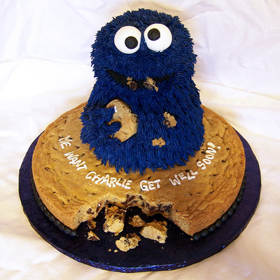 Cookie Monster Cake And Cookie
