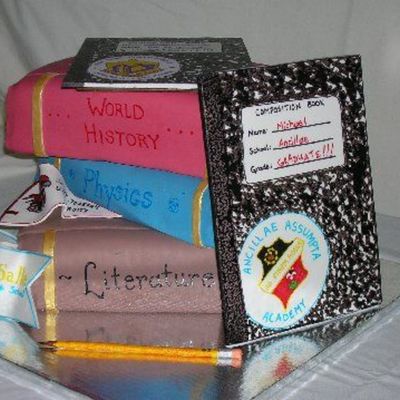 Grad Cake--Books