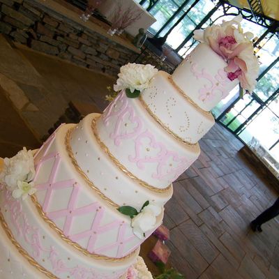 Pink Wedding Cake