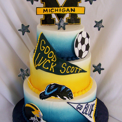 Going-To-College Cake