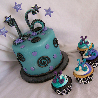 Sweet 16 Cupcake Tiers