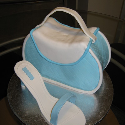 Purse And Shoe Cake