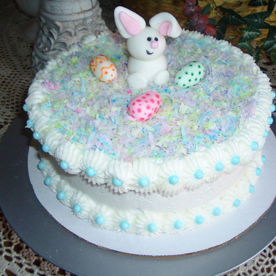 Coconut Easter Bunny Cake