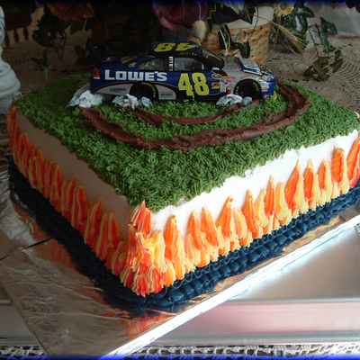 Jimmy Johnson Nascar Groom's Cake
