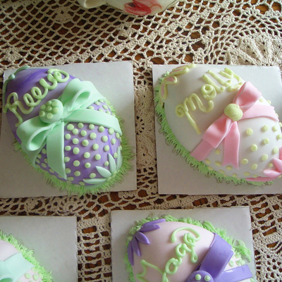 Easter Egg Shaped Cakes