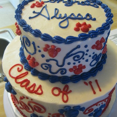 Bulldagws Graduation Cake