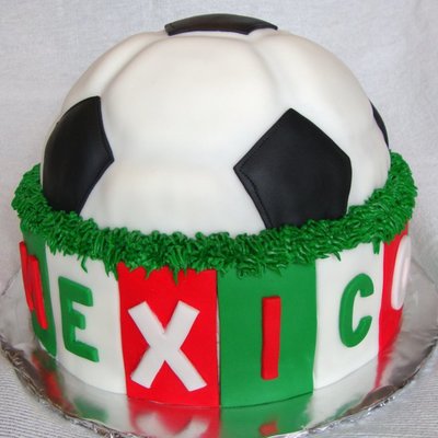 Team Mexico Soccer Cake