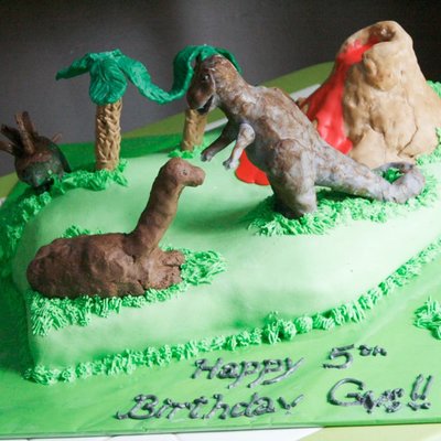 Dinosaur Birthday Cake
