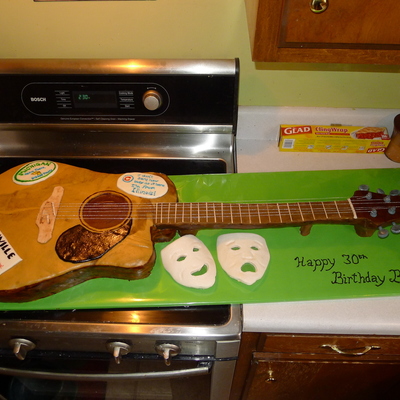 Acoustic Guitar Cake