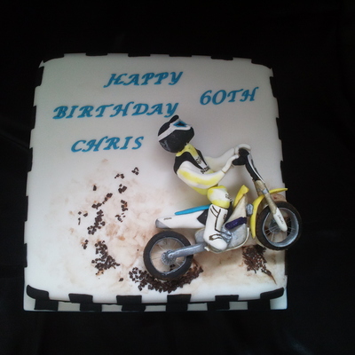 Motorcross Birthday Cake