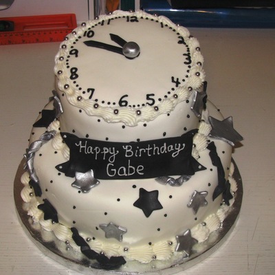 New Year's Eve And Birthday Cake