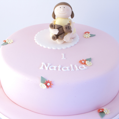 Girl With Teddy Cake