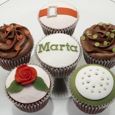 Red And Green Cupcakes