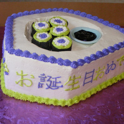 Sushi Boat Cake