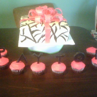 Zebra Print Present Box