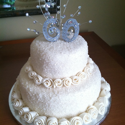 60Th (Diamond) Anniversary Cake