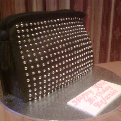 Studded Clutch Bag Cake
