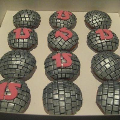 Disco Ball Cupcakes
