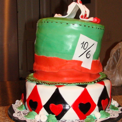 Mad Hatter Hat Cake