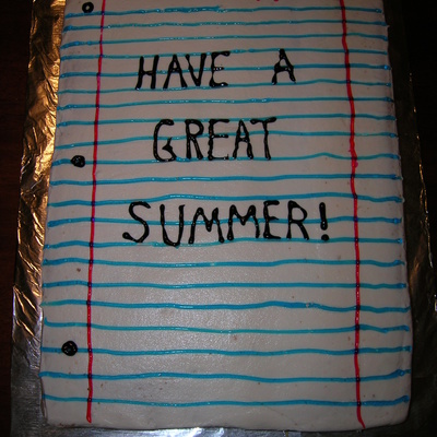 School's Out For The Summer Cake