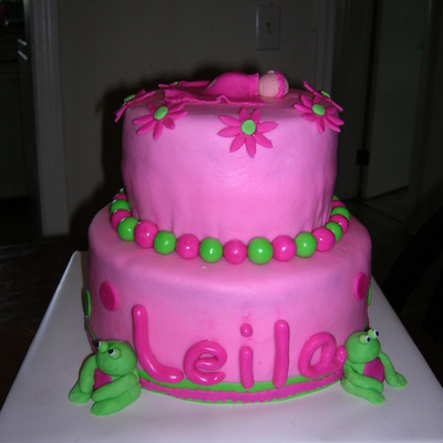 Fondant Baby Shower Cake