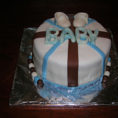 Fondant Baby Shower Cake