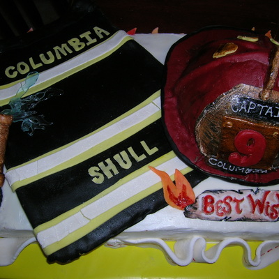 Firefighter Retirement Cake