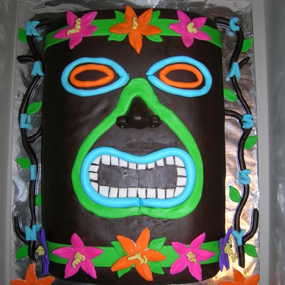 Tiki Man Cake