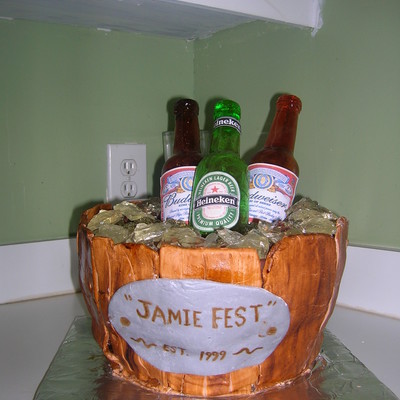 Beer Bottle Cake