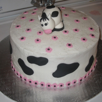 Cow Birthday Cake
