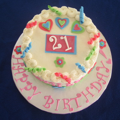 21St Birthday "girly" Cake
