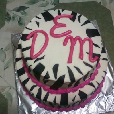 Zebra Stripes With Monogram