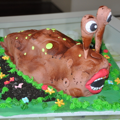 Slug Birthday Cake