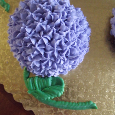 Hydrangea Cupcakes