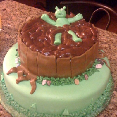 Shrek Cake