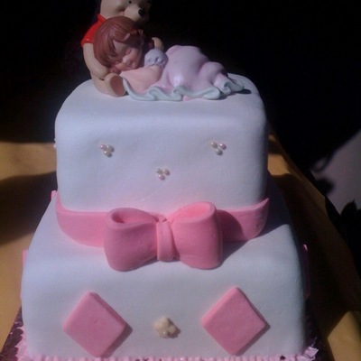 Winnie The Pooh Shower Cake