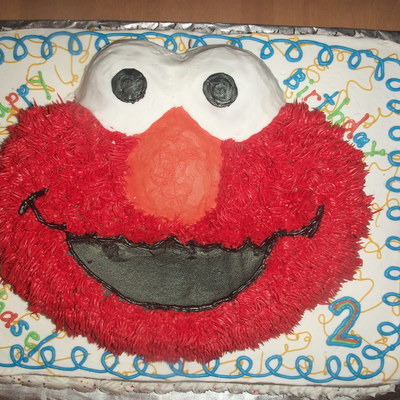 Elmo Birthday Cake