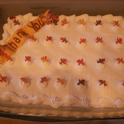 Fall Sheet Cake